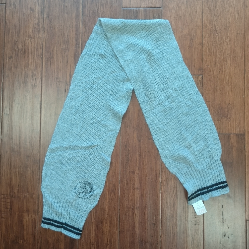 Diesel children's scarf‎ 6/8 years gray 75%acrylic 25%wool